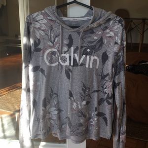 Long t-shirt Calvin Klein with hoodie